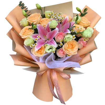 张家口11朵玫瑰桔梗百合，陪你每个季节